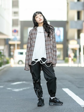 「RASVOA（ラスボア）のアイテム」を使った、RASVOA STAFFさん（レディース・164cm）の冬コーディネート