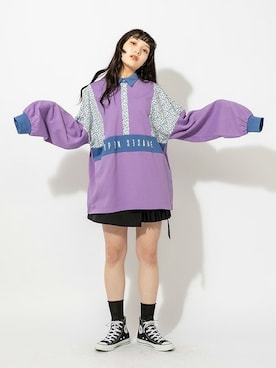 「RASVOA（ラスボア）のアイテム（トップス）」を使った、RASVOA STAFFさん（レディース・164cm）の冬コーディネート