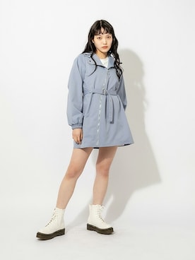 「RASVOA（ラスボア）のアイテム」を使った、RASVOA STAFFさん（レディース・164cm）の冬コーディネート