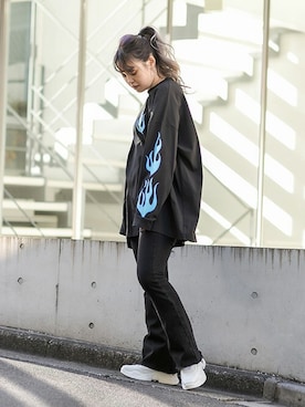 「RASVOA（ラスボア）のアイテム」を使った、RASVOA STAFFさん（レディース・159cm）の春コーディネート