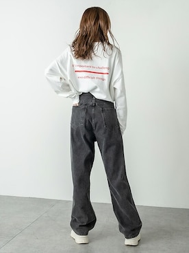 「RASVOA（ラスボア）のアイテム（トップス）」を使った、RASVOA STAFFさん（レディース・163cm）の春コーディネート