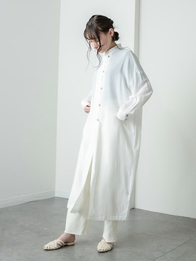 「RASVOA（ラスボア）のアイテム」を使った、RASVOA STAFFさん（レディース・163cm）の春コーディネート