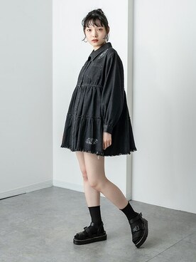 「ミニワンピ」｜RASVOA STAFFさん（レディース・164cm）の春コーディネート