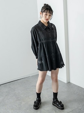 「ミニワンピ」｜RASVOA STAFFさん（レディース・164cm）の春コーディネート