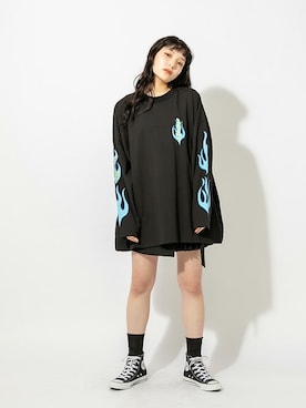 「RASVOA（ラスボア）のアイテム」を使った、RASVOA STAFFさん（レディース・164cm）の春コーディネート