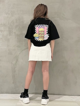 「RASVOA（ラスボア）のアイテム」を使った、RASVOA STAFFさん（レディース・155cm）の春コーディネート