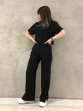 「SET UP」｜RASVOA STAFFさん（レディース・159cm）の夏コーディネート