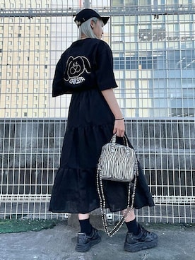 「キャップ女子」｜RASVOA STAFFさん（レディース・166cm）の夏コーディネート