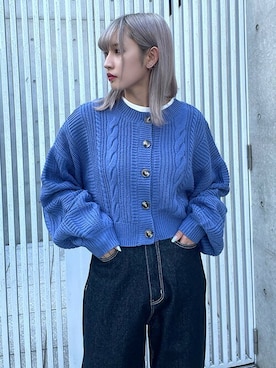 「RASVOA（ラスボア）のアイテム」を使った、RASVOA STAFFさん（レディース・166cm）の秋コーディネート