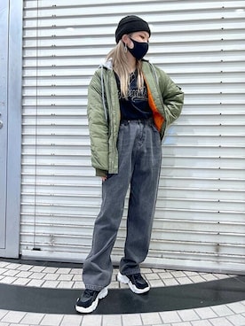 「AKIII CLASSIC（アキクラシック）のアイテム」を使った、RASVOA STAFFさん（レディース・162cm）の冬コーディネート