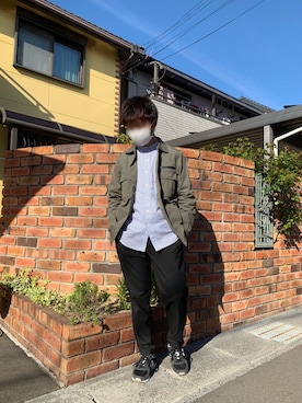 「PLST（プラステ）のアイテム（ジャケット/アウター）」を使った、ひろ[相互フォロー]さん（メンズ・168cm）の春コーディネート