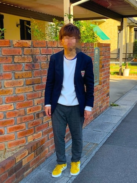 「TOMMY HILFIGER（トミーヒルフィガー）のアイテム（テーラードジャケット）」を使った、ひろ[相互フォロー]さん（メンズ・168cm）の秋コーディネート