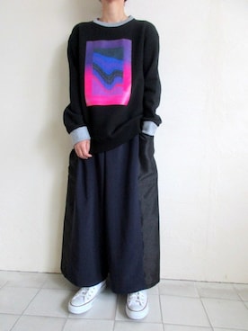 「chloma（クロマ）のアイテム」を使った、TITY niigataさん（レディース・160cm）の冬コーディネート