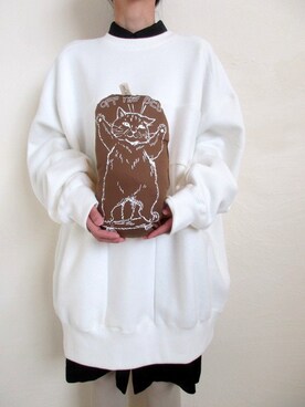 「アイテム（クッション/クッションカバー、イエロー系）」を使った、TITY niigataさん（レディース・160cm）の冬コーディネート