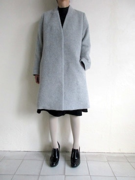 「gray」｜「アイテム（その他アウター）」を使った、TITY niigataさん（レディース・160cm）の冬コーディネート