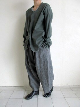 「 リネン」｜TITY niigataさん（レディース・160cm）の冬コーディネート