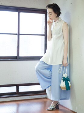 「RED Profile（レッドプロフィール）のアイテム」を使った、TITY niigataさん（レディース・160cm）の夏コーディネート