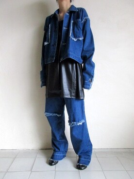 TITY niigata｜sulvamのデニムジャケットを使ったコーディネート - WEAR