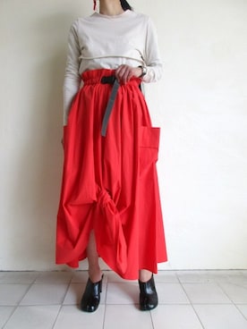 「youmolaugh（ユーモラフ）のアイテム」を使った、TITY niigataさん（レディース・160cm）の春コーディネート