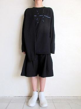 「chloma（クロマ）のアイテム」を使った、TITY niigataさん（レディース・160cm）の夏コーディネート