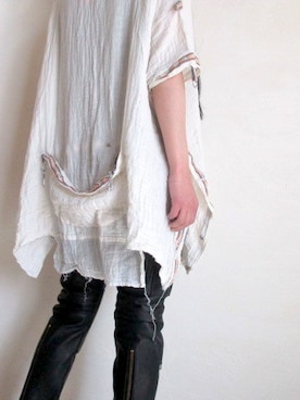 「blackmeans（ブラックミーンズ）のアイテム（トップス）」を使った、TITY niigataさん（レディース・160cm）の夏コーディネート