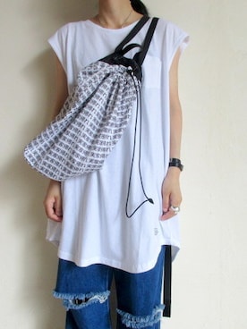 「FABRICK（ファブリック）のアイテム」を使った、TITY niigataさん（レディース・160cm）の夏コーディネート