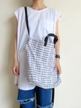 「FABRICK（ファブリック）のアイテム」を使った、TITY niigataさん（レディース・160cm）の夏コーディネート