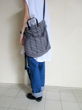 「FABRICK（ファブリック）のアイテム」を使った、TITY niigataさん（レディース・160cm）の夏コーディネート