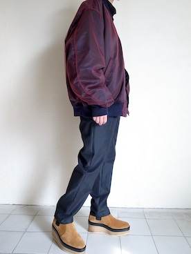 「stein」｜「アイテム（MA-1）」を使った、TITY niigataさん（レディース・160cm）の秋コーディネート