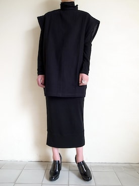 「hatra（ハトラ）のアイテム（Tシャツ/カットソー）」を使った、TITY niigataさん（レディース・160cm）の春コーディネート