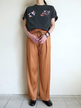 「BANSAN（バンサン）のアイテム」を使った、TITY niigataさん（レディース・160cm）の春コーディネート