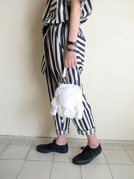 「youmolaugh（ユーモラフ）のアイテム」を使った、TITY niigataさん（レディース・160cm）の夏コーディネート