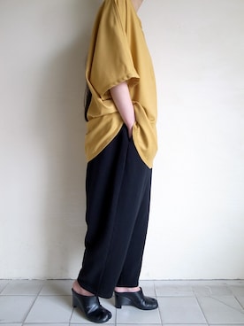 「yoko sakamoto（ヨーコサカモト）のアイテム」を使った、TITY niigataさん（レディース・160cm）の夏コーディネート