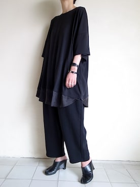 「yoko sakamoto（ヨーコサカモト）のアイテム」を使った、TITY niigataさん（レディース・160cm）の夏コーディネート
