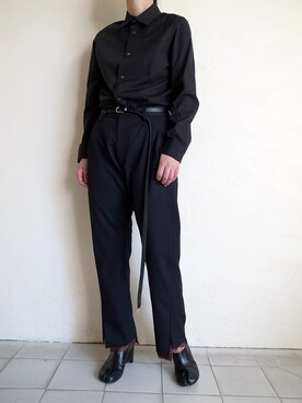 「sulvam」｜「アイテム（スラックス）」を使った、TITY niigataさん（レディース・160cm）の夏コーディネート