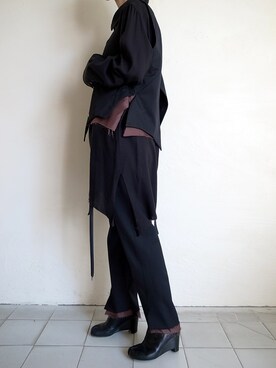 「sulvam」｜「アイテム（スラックス）」を使った、TITY niigataさん（レディース・160cm）の夏コーディネート