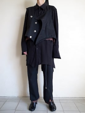 「sulvam」｜「アイテム（スラックス）」を使った、TITY niigataさん（レディース・160cm）の夏コーディネート