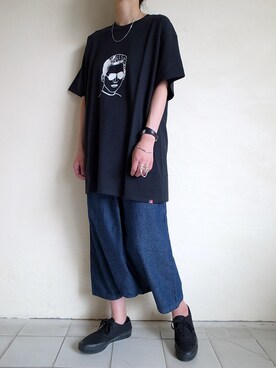 「STOF（ストフ）のアイテム（パンツ）」を使った、TITY niigataさん（レディース・160cm）の夏コーディネート