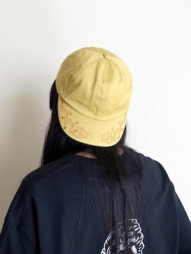 「PHINGERIN（フィンガリン）のアイテム（帽子）」を使った、TITY niigataさん（レディース・160cm）の夏コーディネート