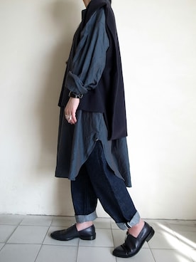 「GASA*（ガサ）のアイテム」を使った、TITY niigataさん（レディース・160cm）の秋コーディネート