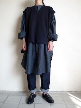 「GASA*（ガサ）のアイテム」を使った、TITY niigataさん（レディース・160cm）の秋コーディネート