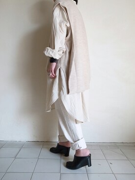 「stein（シュタイン）のアイテム（ベスト）」を使った、TITY niigataさん（メンズ・160cm）の秋コーディネート