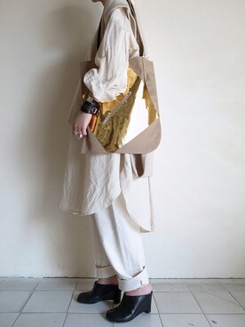 「stein（シュタイン）のアイテム（ベスト）」を使った、TITY niigataさん（メンズ・160cm）の秋コーディネート