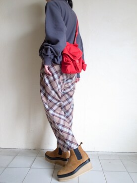 「SHINYAKOZUKA（シンヤコヅカ）のアイテム」を使った、TITY niigataさん（レディース・160cm）の秋コーディネート