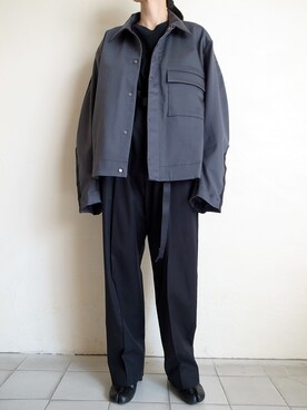 「SHINYAKOZUKA（シンヤコヅカ）のアイテム（ブルゾン）」を使った、TITY niigataさん（レディース・160cm）の秋コーディネート