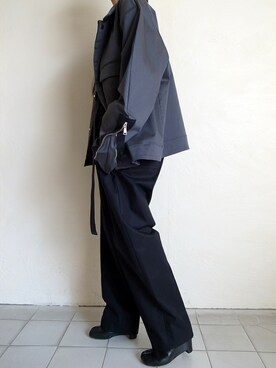 「SHINYAKOZUKA（シンヤコヅカ）のアイテム（ブルゾン）」を使った、TITY niigataさん（レディース・160cm）の秋コーディネート