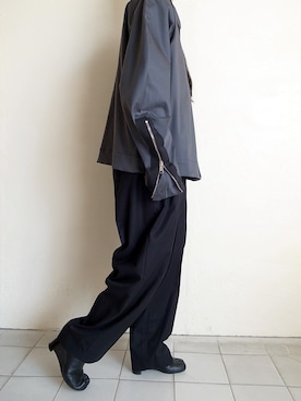 「SHINYAKOZUKA（シンヤコヅカ）のアイテム（ブルゾン）」を使った、TITY niigataさん（レディース・160cm）の秋コーディネート