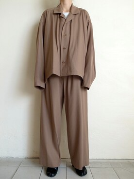 「yoke」｜「アイテム（その他アウター）」を使った、TITY niigataさん（レディース・160cm）の秋コーディネート