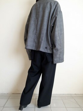 「stein（シュタイン）のアイテム（ブルゾン）」を使った、TITY niigataさん（レディース・160cm）の秋コーディネート
