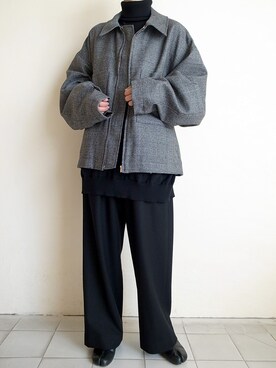 「stein（シュタイン）のアイテム（ブルゾン）」を使った、TITY niigataさん（レディース・160cm）の秋コーディネート